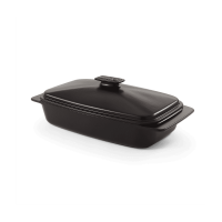 Керамическая форма для приготовления с крышкой, прямоугольная