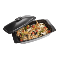 Керамическая форма для приготовления с крышкой, прямоугольная